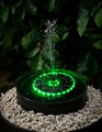 Fontene med solceller Ø16,5 cm – Garden